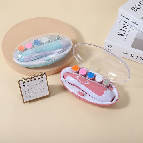 6 in 1 Safe Electric Baby Infant Nail Filer Operated Newborn Nails Care Clippers for Baby Fingernail Nail Trimmer