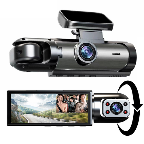 Car Dvr Dash Cam CAR DVR Vision Rearview Mirrors HD GPS Support 3 Inch 1080P Dual Dash Cam Front and Rear With App Touch Screen