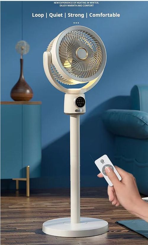 10-Inch Electric Portable Stand Floor Fan AC DC Pedestal USB Rechargeable 24w 9000mah Circulation Floor Fan With Height Adjust
