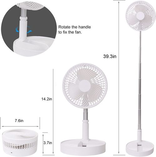 Retractable Fan USB Charging Telescopic Foldable Portable Mini Electric Fan Dormitory Outdoor Cooling Appliances Adjustable Fans