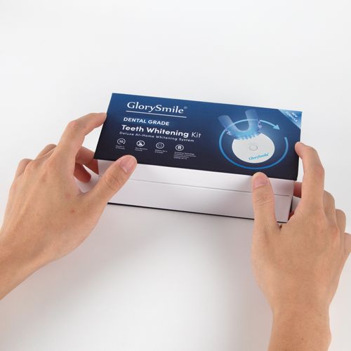 Home Teeth Whitening Kit Peroxide Free Bleaching Gel with LED Light Optimal Teeth Bleaching