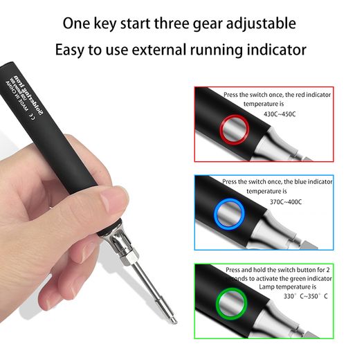 Wireless Mini USB electric soldering iron suit 5V portable 8W soldering pencil household maintenance tools manual welding