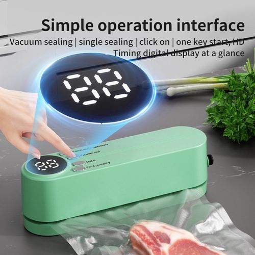 Mini Rechargeable Handheld Vacuum Sealer Portable Vacuum Sealer Machine With 1200mAh Battery and Heating Strip Seal