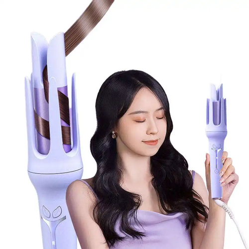 2 in 1 Interchangeable Rotating Automatic Anti-scald Heat protection Hair Curler Arc Voluminous