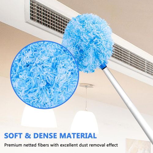 Ceiling Fan Blade Cleaner Reusable Microfiber Ceiling Fan Duster with Extension Pole