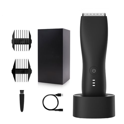 Waterproof men's electric hair clipper for private body hair removal