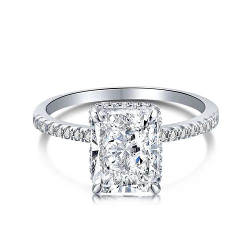 Handmade Carloch Ring with High Carbon Diamond for Women