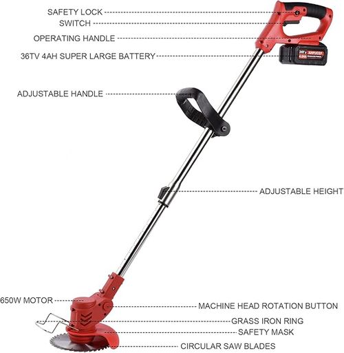 Dual-battery multi-functional lawnmower