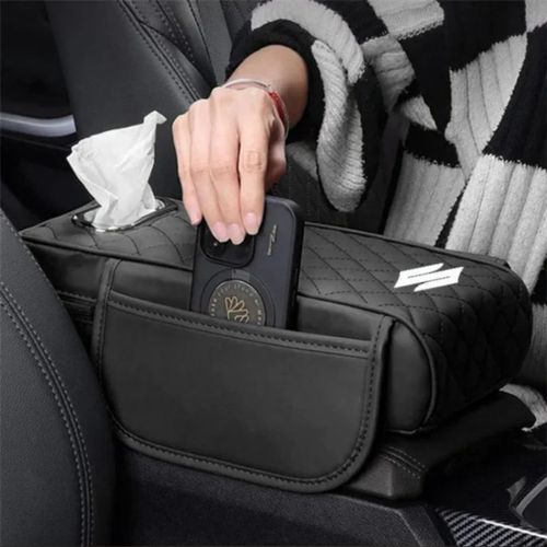 Carvan Car Arm Cushion Box with Tissue Box