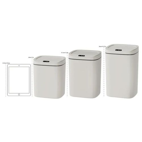 Smart Wave-Activated Trash Can - Odor-Sealing, Stylish & Durable with Easy Clean Design - Stainless Steel - For Home & Office - Perfect Gift for Housewarming & New Home
