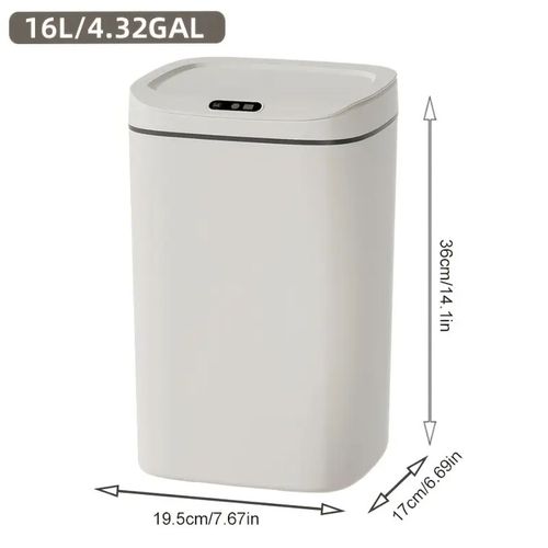 Smart Wave-Activated Trash Can - Odor-Sealing, Stylish & Durable with Easy Clean Design - Stainless Steel - For Home & Office - Perfect Gift for Housewarming & New Home