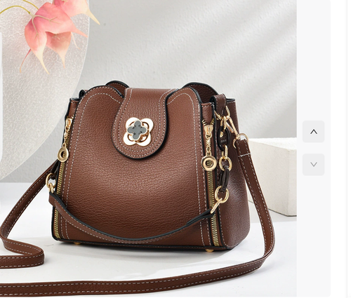 Practical Fashionable Spring Work Commuter Shoulder Crossbody Bag Portable with Zipper Closure Small Sundries Storage Waterproof