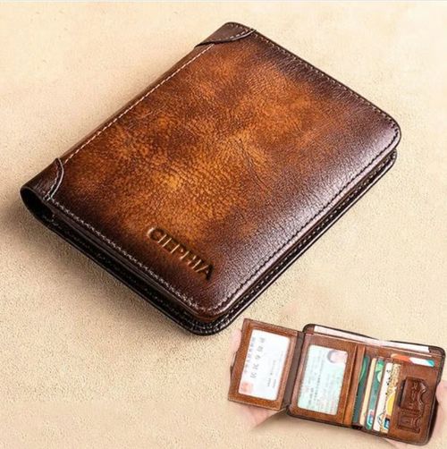 💰Multi-functional RFID Blocking Waterproof Durable Genuine Leather Wallet