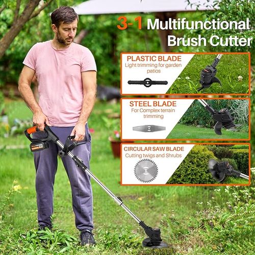 Dual-battery multi-functional lawnmower