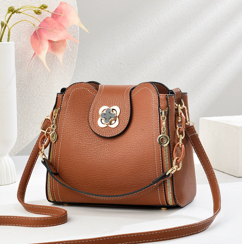 Practical Fashionable Spring Work Commuter Shoulder Crossbody Bag Portable with Zipper Closure Small Sundries Storage Waterproof