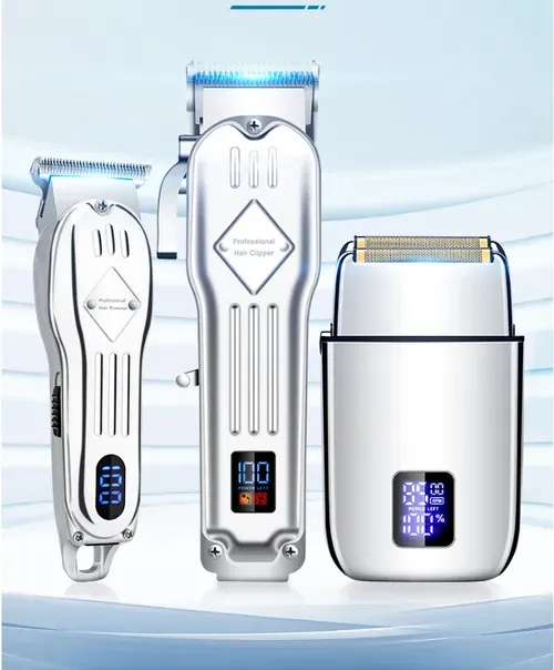 Three-in-one hair clipper-shaving set