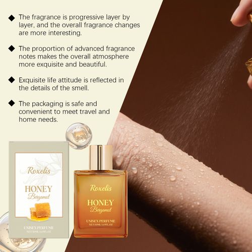 Roxelis Honey Bergamot Neutral Perfume Mild, natural, fresh scent Women's charm Everyday portable, long-lasting fragrance