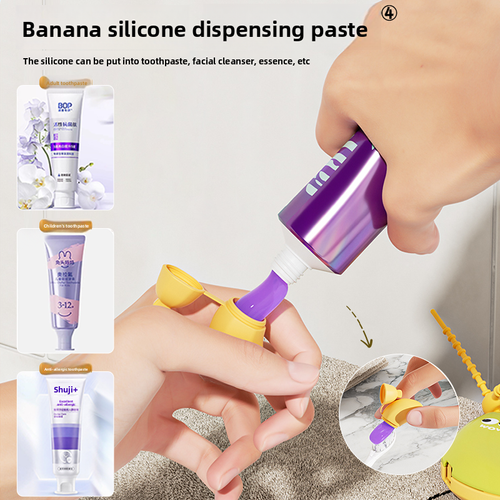 Portable travel with plastic storage case toothbrush toothpaste banana toothbrush head protector electric