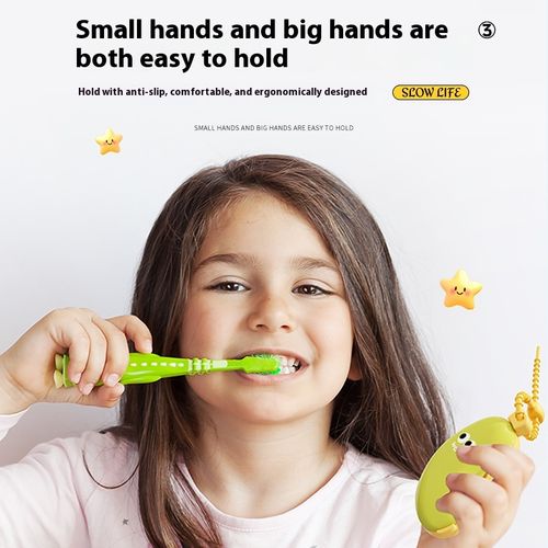 Portable travel with plastic storage case toothbrush toothpaste banana toothbrush head protector electric