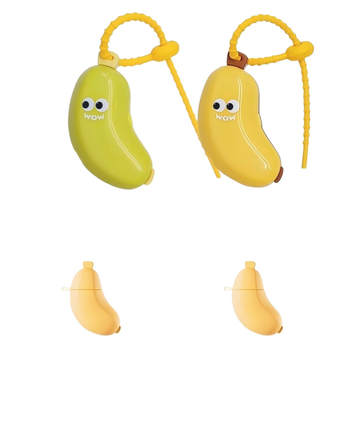 Portable travel with plastic storage case toothbrush toothpaste banana toothbrush head protector electric