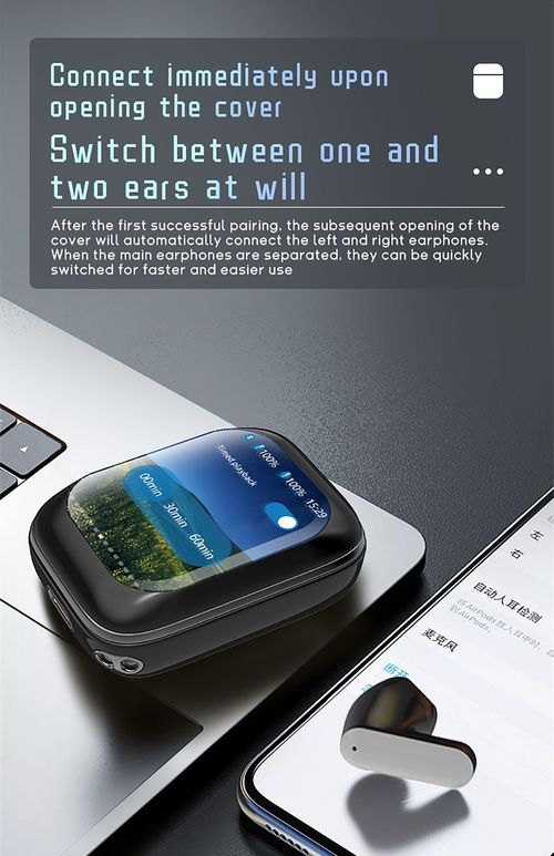 Noise Cancelling TWS Earbuds LX-10 LCD Full Touchscreen Gaming Wireless Earbuds TWS ANC ENC Earbuds
