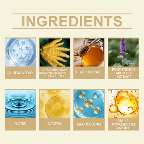 Roxelis Honey Bergamot Neutral Perfume Mild, natural, fresh scent Women's charm Everyday portable, long-lasting fragrance