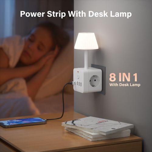 Rubik's Cube Plug C-Type Night Light USB to Multi-Plug Adapter Small Night Light Home Wireless Plug Adapter