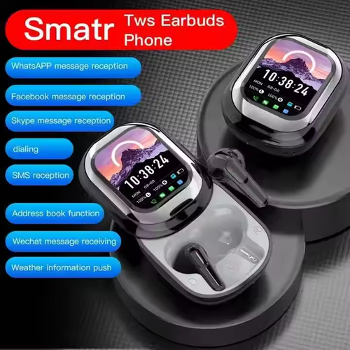 Noise Cancelling TWS Earbuds LX-10 LCD Full Touchscreen Gaming Wireless Earbuds TWS ANC ENC Earbuds
