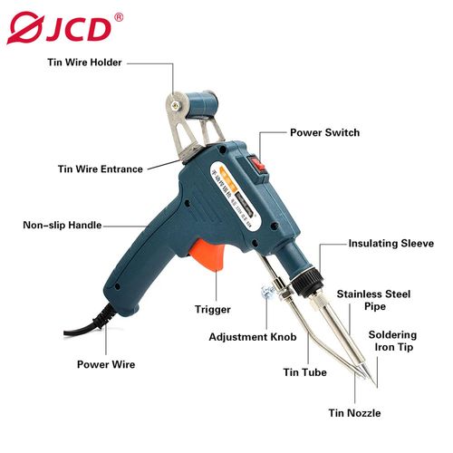 120W adjustable temperature electric soldering iron internal heating soldering iron gun automatic welding gun product