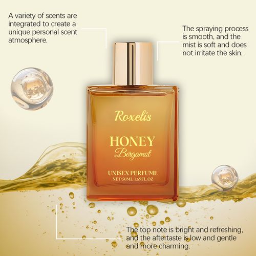 Roxelis Honey Bergamot Neutral Perfume Mild, natural, fresh scent Women's charm Everyday portable, long-lasting fragrance