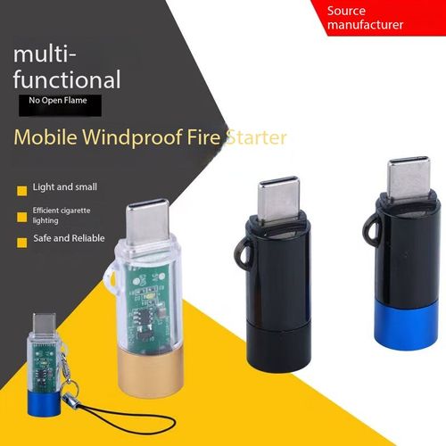Electronic lighter, mobile phone cigarette lighter, charging lighter, TC USB port, portable, can be carried on board an aircraft.