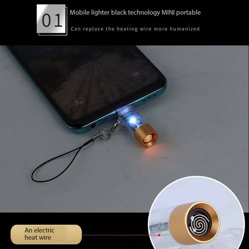 Electronic lighter, mobile phone cigarette lighter, charging lighter, TC USB port, portable, can be carried on board an aircraft.