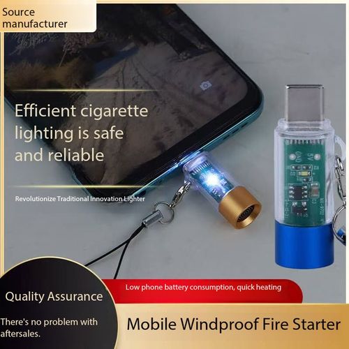 Electronic lighter, mobile phone cigarette lighter, charging lighter, TC USB port, portable, can be carried on board an aircraft.