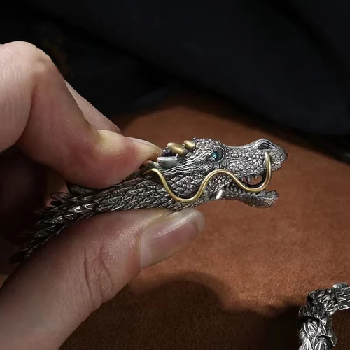 Dragon Charm Bracelet – Hand-Forged Artisan Jewelry