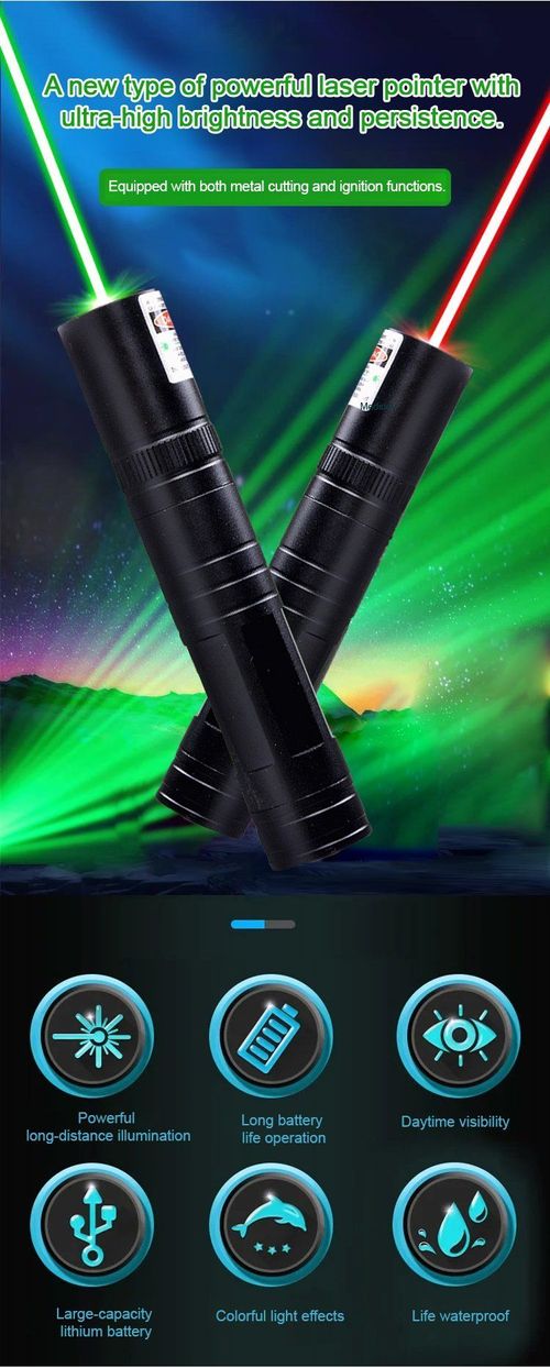 Green single-point laser light