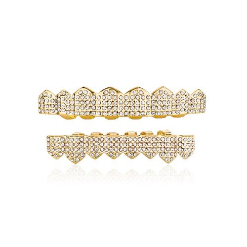 🔥zzp-CEPIN🔥-Hip-Hop Gold-Plated Diamond Grillz