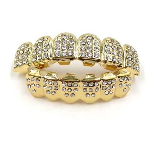 🔥zzp-CEPIN🔥-Hip-Hop Gold-Plated Diamond Grillz