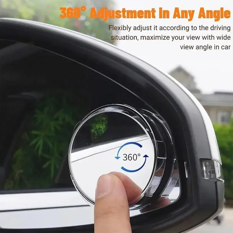 🔥ZZP-CEPIN🔥2Counts Safety driving mirror,Car Blind Spot Mirror, Wide Angle Mirror for Car Rearview Mirror,360-Degree Reversing Mirror