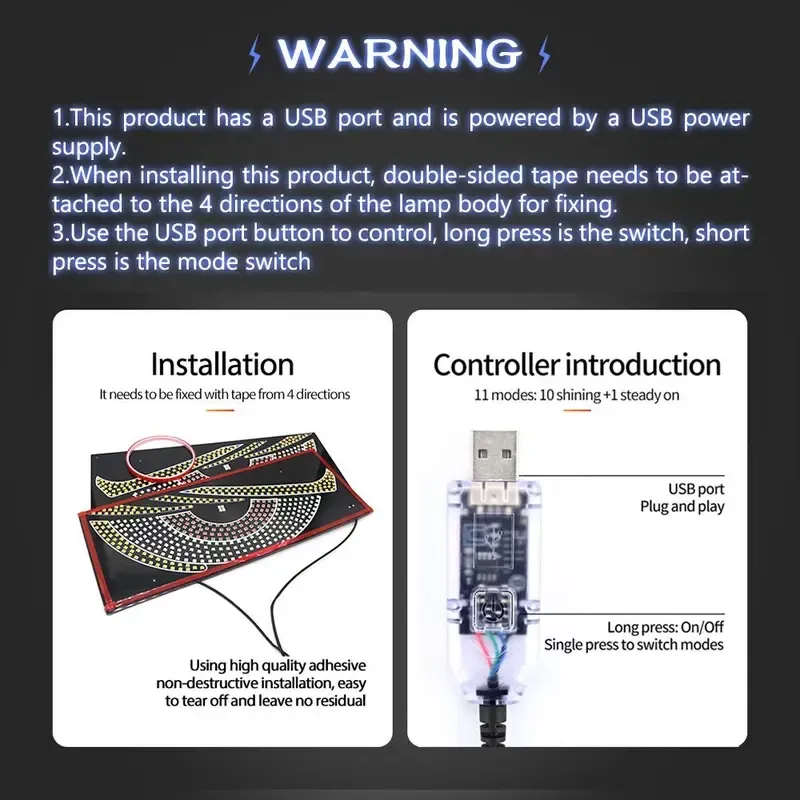 🔥ZZP-CEPIN🔥Car LED Devil Eye Decorative Light,Car Rear Tail Light