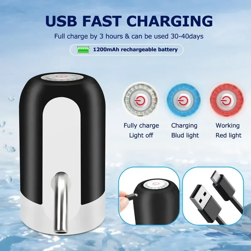 🔥ZZP-CEPIN🔥Water Dispenser for 5 Gallon Bottle Portable Rechargeable