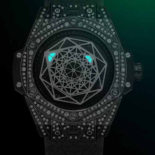 ✨DLJ-CePin✨Stylish Full-Diamond Water-Resistant Tarot-Inspired Quartz Watch