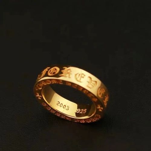 Gold-Plated Eternal Heart True Love Unisex Fashion Personality Punk Trendy Couple Ring