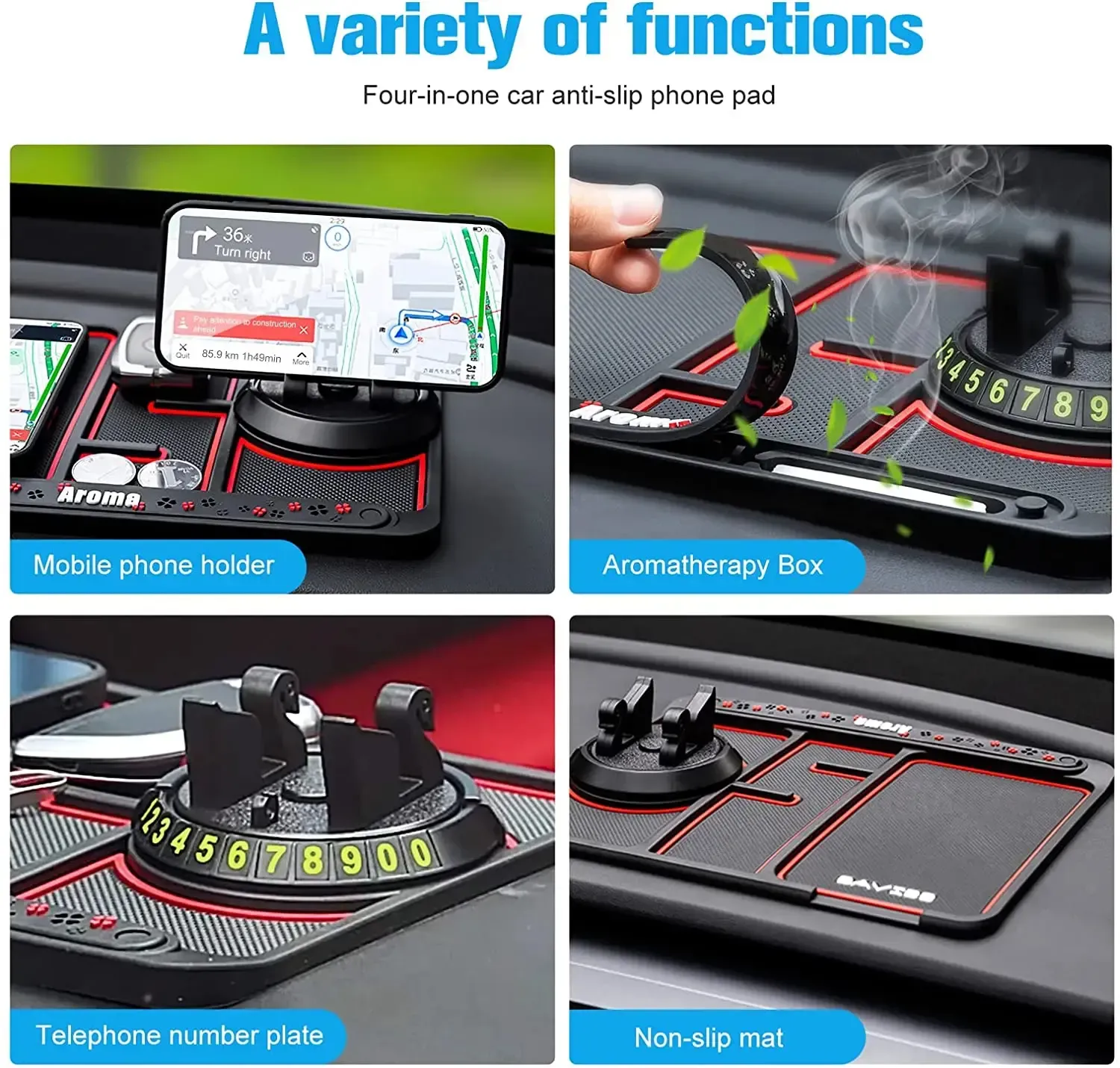 ✨DLJ✨4-In-1 NON-SLIP Phone Pad For Car