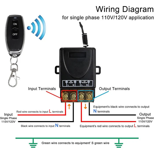 ✨DLJ✨Wireless Remote Relay Switch - Includes a 1,000-meter Remote Control