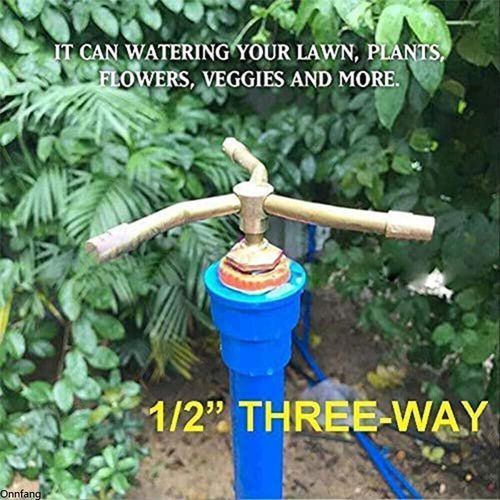 4 arm automatic rotary sprinkler with water-sealing tape