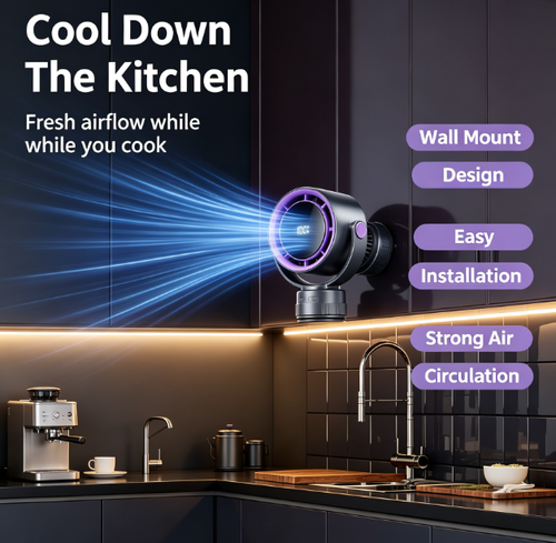 ✨DLJ-CePin✨Vacuum Suction Wall Mount Fan