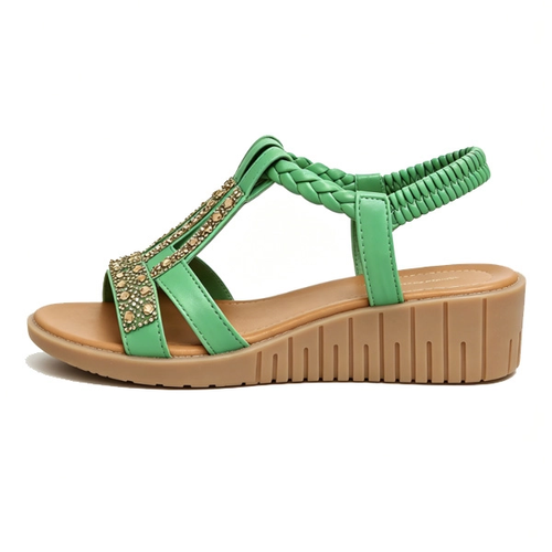 ✨DLJ-CePin✨Sparkly Rhinestone Wedge Sandals with Arch Support