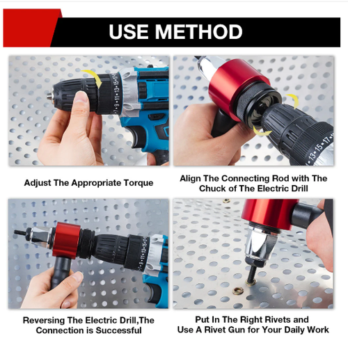 ✨DLJ-CePin✨M3-M8 Electric Rivet Gun Adapter Kit