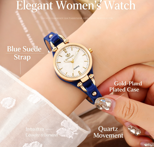 ✨DLJ-CePin✨New Women's Quartz Watch with a Slim Leather Strap