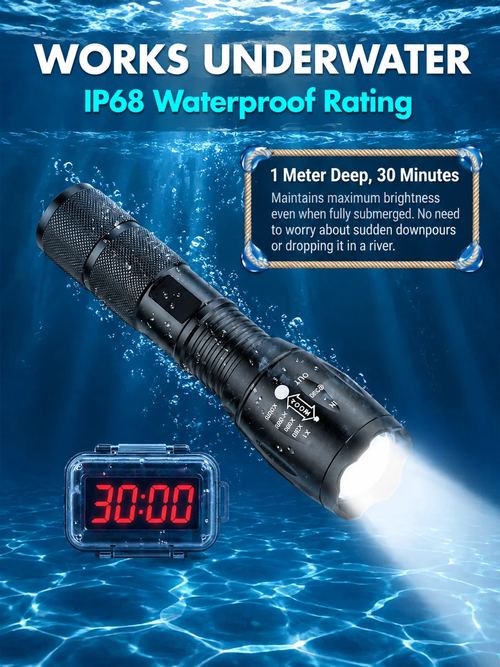 ✨DLJ-CePin🔥High Power Zoomable White Laser Flashlight